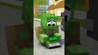 Poor Baby Zombie Love is Betrayed and The End | Minecraft Animation - Monster School #shorts