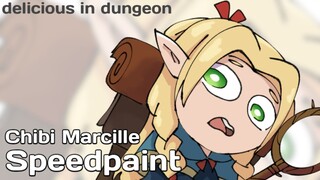 Menggambar Chibi Marcille dari Anime Dungeon Meshi (Delicious in Dungeon)