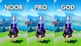 3 Stages of C0 Ayaka !! Noob vs Pro vs God [ Genshin Impact ]