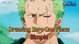 Drawing Zoro One Piece Simple!!!