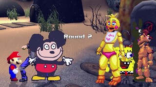 AN Mugen Request #1807: Mokey, PewDiePie, Mario 64, Spongebob VS Chica, Freddy, SpringTrap, Foxy