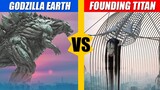 Godzilla Earth vs Eren Founding Titan | SPORE