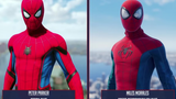 【漫威蜘蛛侠】彼得·帕克 vs 迈尔斯·莫拉莱斯战衣对比，谁的更帅？