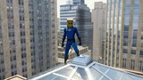 FANTASTIC FOUR SUIT GAMEPLAY WITH FANTASTIC FOUR THEME SONG | SPIDERMAN PS4