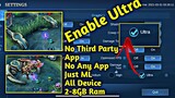 ENABLE ULTRA GRAPHICS ON MOBILE LEGENDS BANG BANG   2021 NEW PATCH