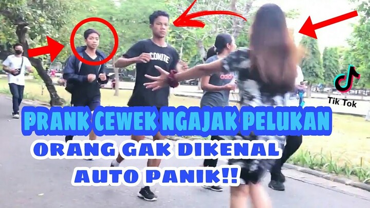PRANK CEWEK NGAJAK PELUKAN ORANG GAK DIKENAL AUTO PANIK!!
