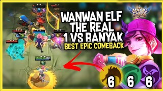 WANWAN ELF SAVE THE DAY ! COMBO 666 - 6 DRAGON ALTAR 6 ASSASSIN 6 ELF ! MAGIC CHESS