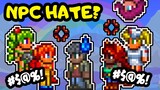 Harassing NPCs for Hate Dialogue in Terraria 1.4