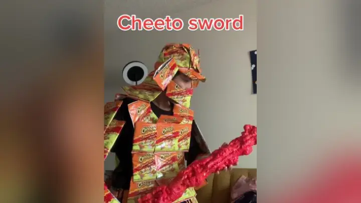 Cheeto sword cheetos foodtiktok samurai food anime manga