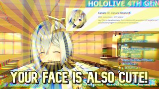 Amane Kanata said "My Face is CUTE"!!!!!!!!!!!! 😲😲😲