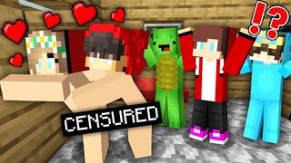 Cash STUCK INSIDE Maizen GIRL JJ and Mikey in Minecraft Challenge Pranks - Cash and Nico