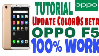 Tutorial Update ColorOs Beta OPPO F5 CPH1723 4GB dan F5 pro dijamin 100% work