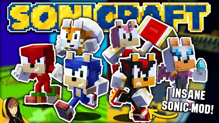 SONIC THE HEDGEHOG IN MINECRAFT!!! | Sonicraft - Minecraft [1.16.5 Modded]