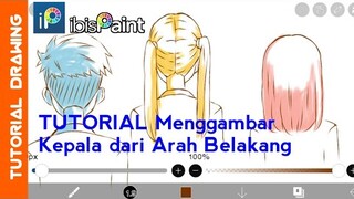 Cara menggambar kepala anime arah belakang di ibis paint x