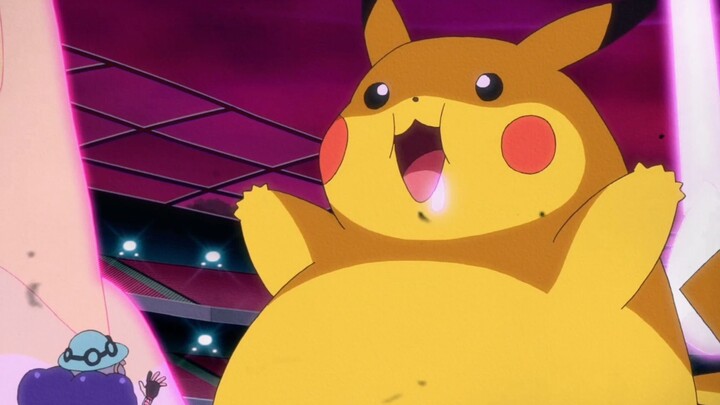 [Pokémon] Pikachu is so cute after eating cream and becoming super fat