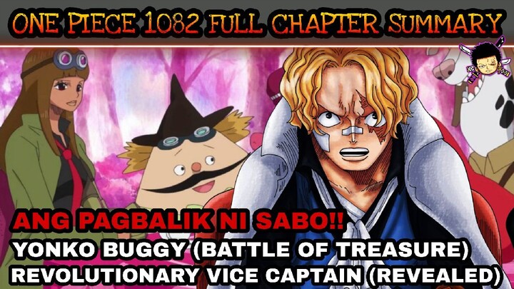 One piece 1082: full chapter | Yonko Buggy | Revolutionary vice captain | Pagbalik ni Sabo