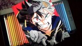 MADA MADA!!!!, COLORING ASTA DEMON FROM (BLACK CLOVER) - Mizuart