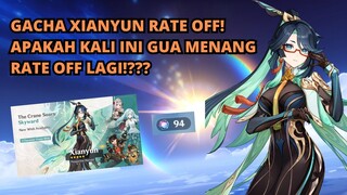 GACHA XIANYUN RATE OFF!? APAKAH GUA MENANG RATE OFF LAGI??? - Genshin Impact