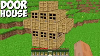What if build HOUSE of DOORS in Minecraft ! CHALLENGE 100% TROLLING !