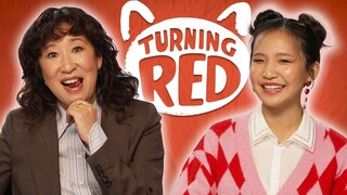 Sandra Oh and Rosalie Chiang Talk K-pop Bands And 'Turning Red' Sequel | PopBuzz Meets