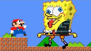 Mario vs the Giant Zombie Spongebob Maze Mayhem - GM อนิเมชั่น