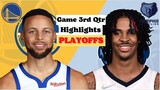 Golden Warriors vs Memphis Grizzlies 3rd Qtr Game 6 Highlights | May 13 | 2022 NBA Season
