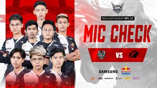 MIC CHECK ALTER EGO VS ONIC | MPL S7 WEEK 4