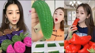 Thánh Ăn Đá Ăn Đá Lạnh Màu Sắc Hình Dạng Bất Thường Thú Vị - ASMR Ice Crunchy Eating sound#188