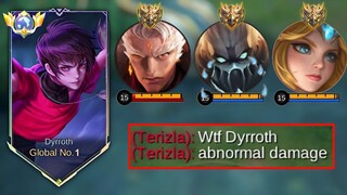 NEW META DYRROTH GUIDE TO DOMINATE META HERO IN EXP LANE🔥DYRROTH BEST BUILD 2023