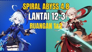 Spiral Abyss 4.8 Lantai 12-3 Genshin Impact