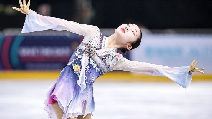 【24-25JGP⑦】Jin Shuxian won the fourth place with a stunning performance (126.94) Youth Grand Prix Wu