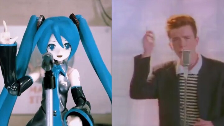 Hatsune Miku là Rick Astley Hatsune Miku là Rick Astley (Hatsune x Rick Shake Stop Motion Animation/