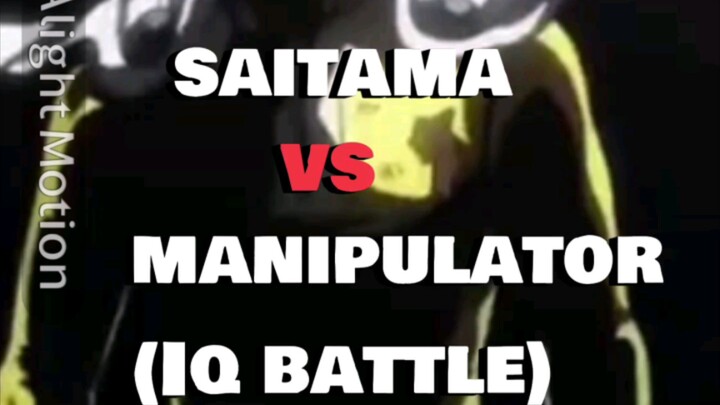 saitama vs manipulator (IQ BATTLE)