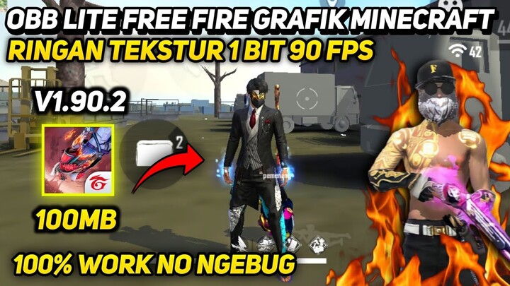 OBB LITE FEE FIRE 1BIT MINECRAFT || OBB LITE FF 1.90.2 YANG DI PAKE EKS SAM || CONFIG NO LAG 2GB FF🔥