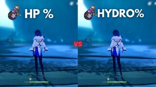 F2P : Yelan HP% vs Hydro% Goblet!! Best Build for Yelan?? [ Genshin Impact ]