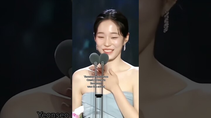 #rohyoonseo won Baeksang Art award #kdrama #ourblueskdrama #awards #korean  #crashcourseinromance