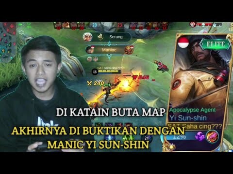 GamePlay Yi Sun-Shin Hyper Maniac, Di Katain Buta Map Tapi Musuhnya Lebih Buta Map - Mobile Legends