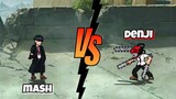 Mash Vs Denji mashle x chainsaw man fights / mugen