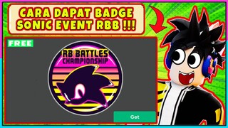 [✔️TERBARU💯] CARA MENDAPATKAN BADGE SONIC SIMULATOR UNTUK EVENT RB BATTLE !!! - Roblox Indonesia