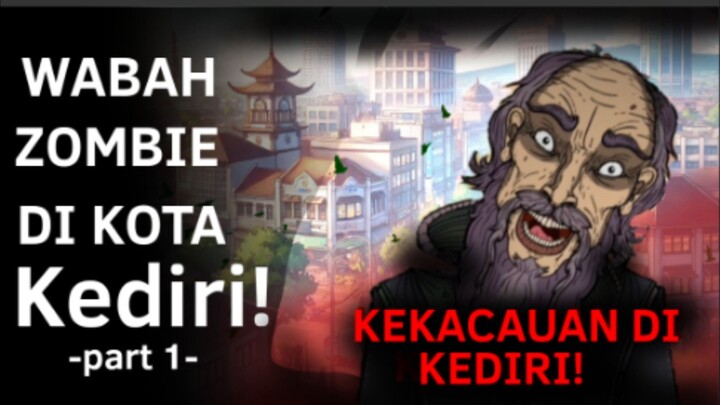 ZOMBIE Menyerang KOTAKU!?🧟 Lari!!! [Cerita Pendek KWC Z-day: city rescue 1 part 1]