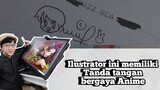 Ilustrator Indonesia ini menjadi Viral karena tanda tangannya bergaya Anime #VCreators