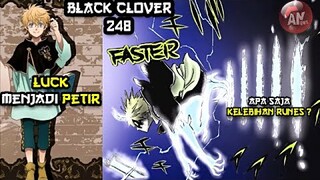 LUCK jadi PETIR Karna RUNES | Review Black Clover 248 | Kelebihan Teknik Runes