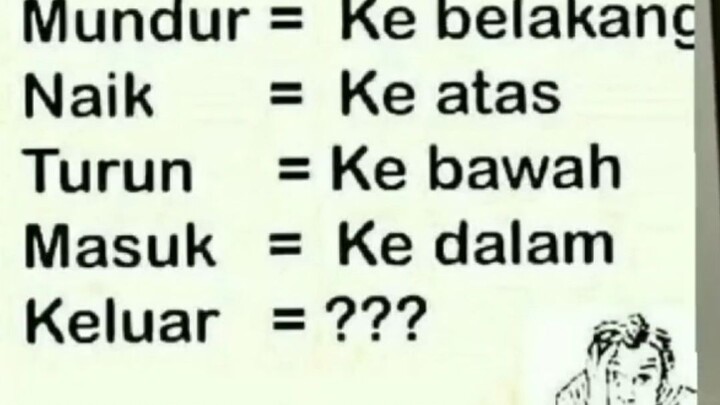 Dari dalam ya keluar