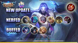 NEW UPDATE - BIG MASHA UPDATE, ENDLESS BATTLE NERF, HAYABUSA BUFF - MLBB ADVANCE SERVER