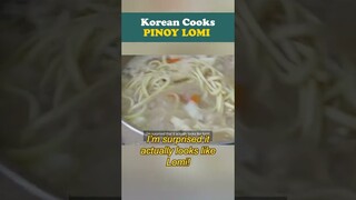 🇰🇷 Koreans' First Time Cooking Lomi 🇵🇭 #shorts