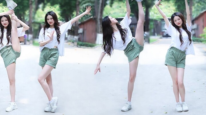 Highly difficult one-person four-corner "Chicken Cha Cha Dance", let's have fun with the schizophren