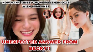 OMG! Becky ANSWERED the question  "How many times does she feel in love?" - "Freen is much special?"