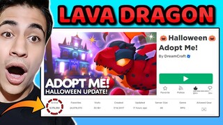 LAVA DRAGON GELDİ 👺 Halloween Pet Update ( Roblox Adopt Me )