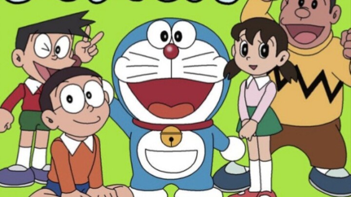 Nobita menggunakan ramuan pembesaran serangga untuk memperbesar serangga, dan serangga yang diperbes