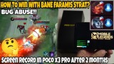 HOW TO COUNTER? BANE FARAMIS BUG ABUSE? POCO X3 PRO Screen record test in ML this june 2021 | 60 FPS